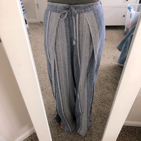 Express Pants - Express Wide Leg High Rise Casual Pants